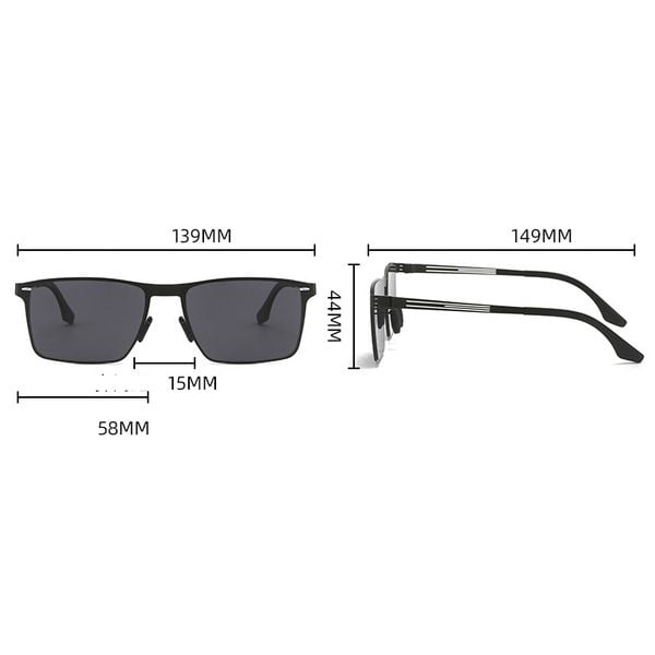  Kính Mát Phân Cực Polarized Slim 8625 Thiết Kế Không Ốc Vít Siêu Mỏng Siêu Nhẹ 