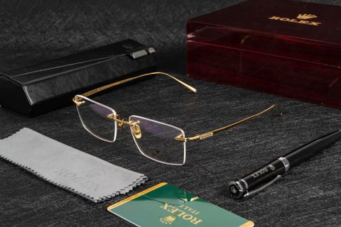  Kính Không Gọng Titanium Rolex K226251 Mạ Vàng 18K 