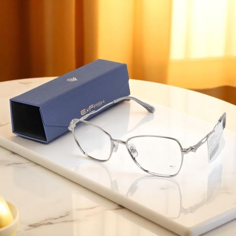  Gọng Kính Mắt Mèo Titanium Exfash EF74290T - Tem Chính Hãng 