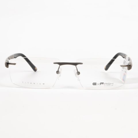  Gọng Kính Khoan Titanium Exfash EF82272T - Tem Chính Hãng 