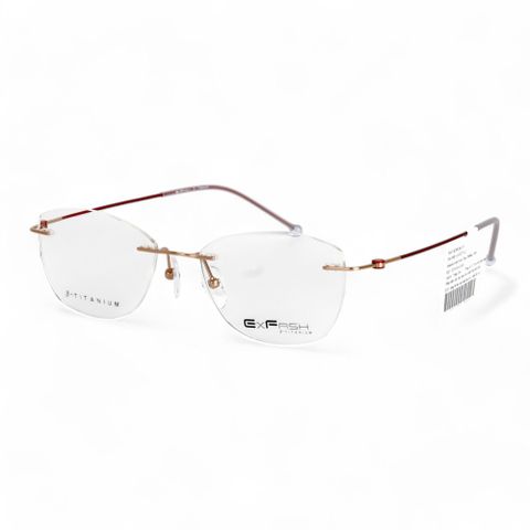  Gọng Kính Khoan Không Viền Titanium Exfash EF33219T Chính Hãng 