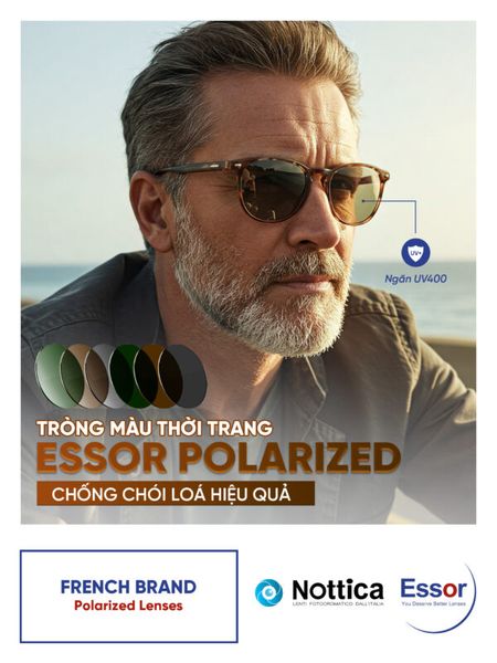 ESSOR ES 1.56 POLAR LENSES Tròng Kính Màu Phân Cực Polarized