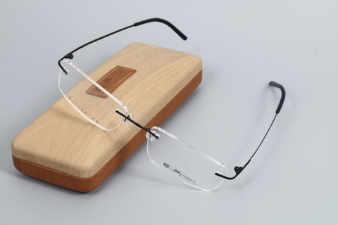  Gọng Kính Khoan Không Viền β-Titanium Nam Nữ Hàn Quốc Exfash EF39287T Chính Hãng 