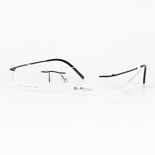 Gọng Kính Khoan Không Viền β-Titanium Nam Nữ Hàn Quốc Exfash EF39287T Chính Hãng