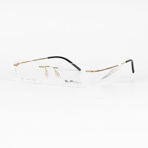  Gọng Kính Khoan Không Viền β-Titanium Nam Nữ Hàn Quốc Exfash EF39287T Chính Hãng 