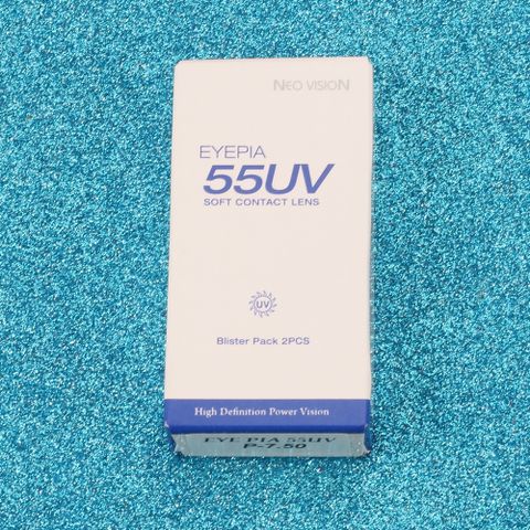  Kính Áp Tròng Không Màu 3 Tháng Eyepia 55UV 