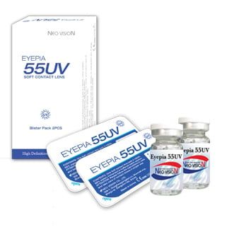  Kính Áp Tròng Không Màu 3 Tháng Eyepia 55UV 