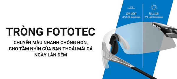  Kính Mát Thể Thao Đổi Màu Smoke Fototec Tifosi Swick 