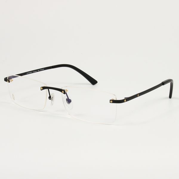  Gọng Kính Khoan Bắt Ốc Không Viền Nam Nữ Titanium Cartier CT0087O 