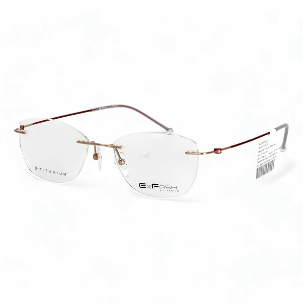 Gọng Kính Khoan Không Viền Exfash EF33218T Chính Hãng