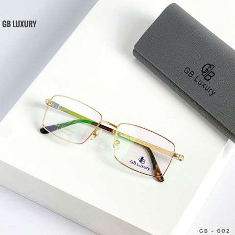  Gọng Kính Titanium Mạ Vàng 18k GB Luxury GB0424 - 002 – Chính Hãng 