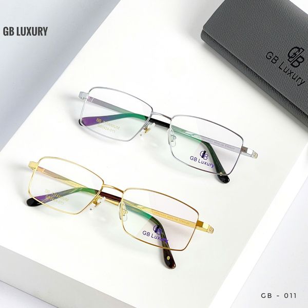 Gọng Kính Titanium Mạ Vàng 18k GB Luxury GB0424