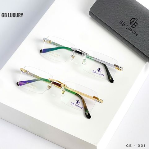  Kính Không Gọng Titanium Mạ Vàng 18k GB Luxury GB0424 - 001 - Chính Hãng 