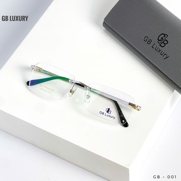 Kính Không Gọng Titanium Mạ Vàng 18k GB Luxury GB0424 - 001
