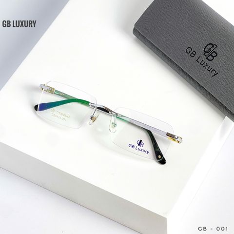  Kính Không Gọng Titanium Mạ Vàng 18k GB Luxury GB0424 - 001 - Chính Hãng 