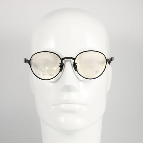  Gọng Kính Tròn Hợp Kim Nam Nữ Cao Cấp Chrome Hearts CH8073 