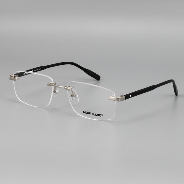  Gọng Kính Khoan Bắt Ốc Không Viền Titanium Nam Nữ Cao Cấp Montblanc MB0088O Full Box 