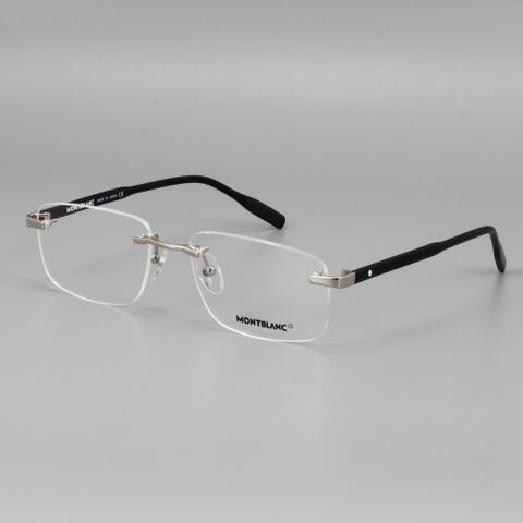  Gọng Kính Khoan Bắt Ốc Không Viền Titanium Nam Nữ Cao Cấp Montblanc MB0088O Full Box 