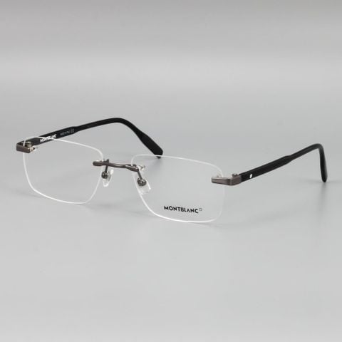  Gọng Kính Khoan Bắt Ốc Không Viền Titanium Nam Nữ Cao Cấp Montblanc MB0088O Full Box 