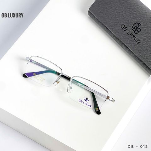  Gọng Kính Nửa Gọng Titanium Mạ Vàng 18k GB Luxury GB0424 - 012 - Chính Hãng 