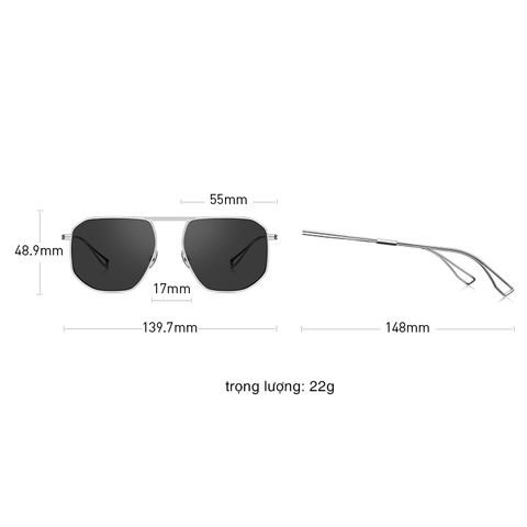  Kính Mát Đổi Màu Phân Cực Polarized Nam Nữ Ultra Titanium Bolon Mason BL1012 Chính Hãng Fullbox 