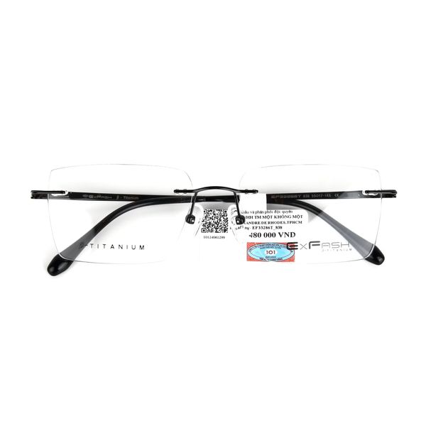  Gọng Kính Khoan Không Viền Titanium Exfash EF32286T Chính Hãng 