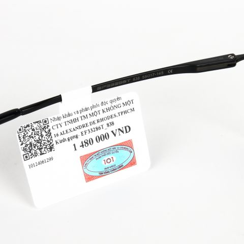  Gọng Kính Khoan Không Viền Titanium Exfash EF32286T Chính Hãng 