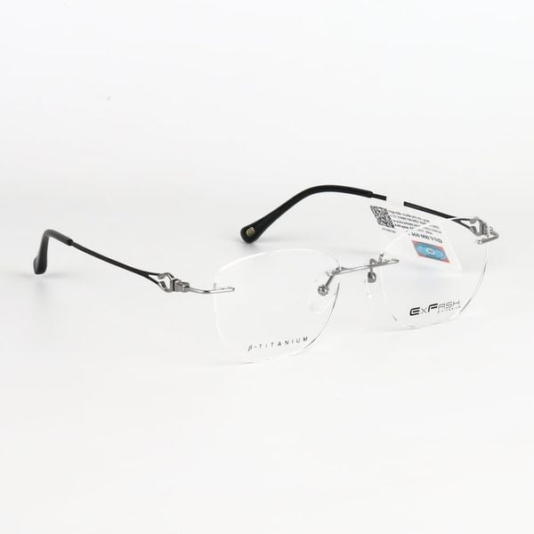  Gọng Kính Khoan Không Viền Titanium Exfash EF33252T Chính Hãng 