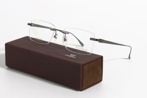  Gọng Kính Khoan Ốc Không Viền Jaecer Titanium Mạ Vàng 18K J27149 