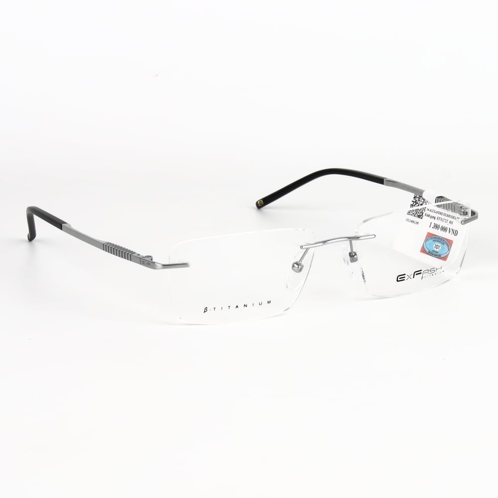  Gọng Kính Khoan Không Viền Titanium Exfash EF31272T 