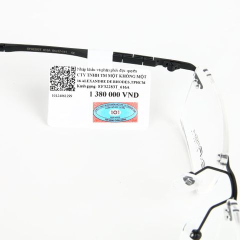  Gọng Kính Khoan Không Viền Titanium Exfash EF32283T Chính Hãng 