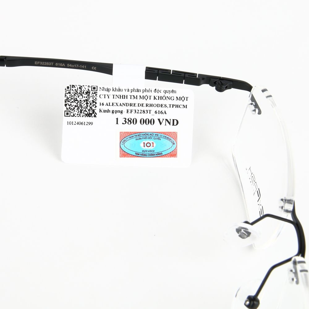  Gọng Kính Khoan Không Viền Titanium Exfash EF32283T Chính Hãng 