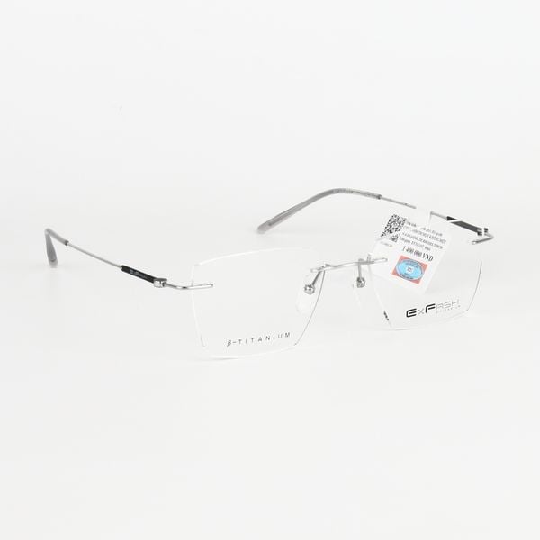  Gọng Kính Khoan Không Viền Titanium Exfash EF33210T 