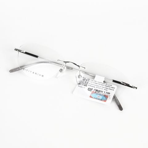  Gọng Kính Khoan Không Viền Titanium Exfash EF33214T 