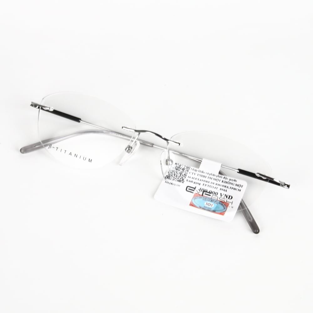  Gọng Kính Khoan Không Viền Titanium Exfash EF33214T 