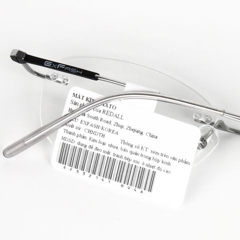  Gọng Kính Khoan Không Viền Titanium Exfash EF33214T 