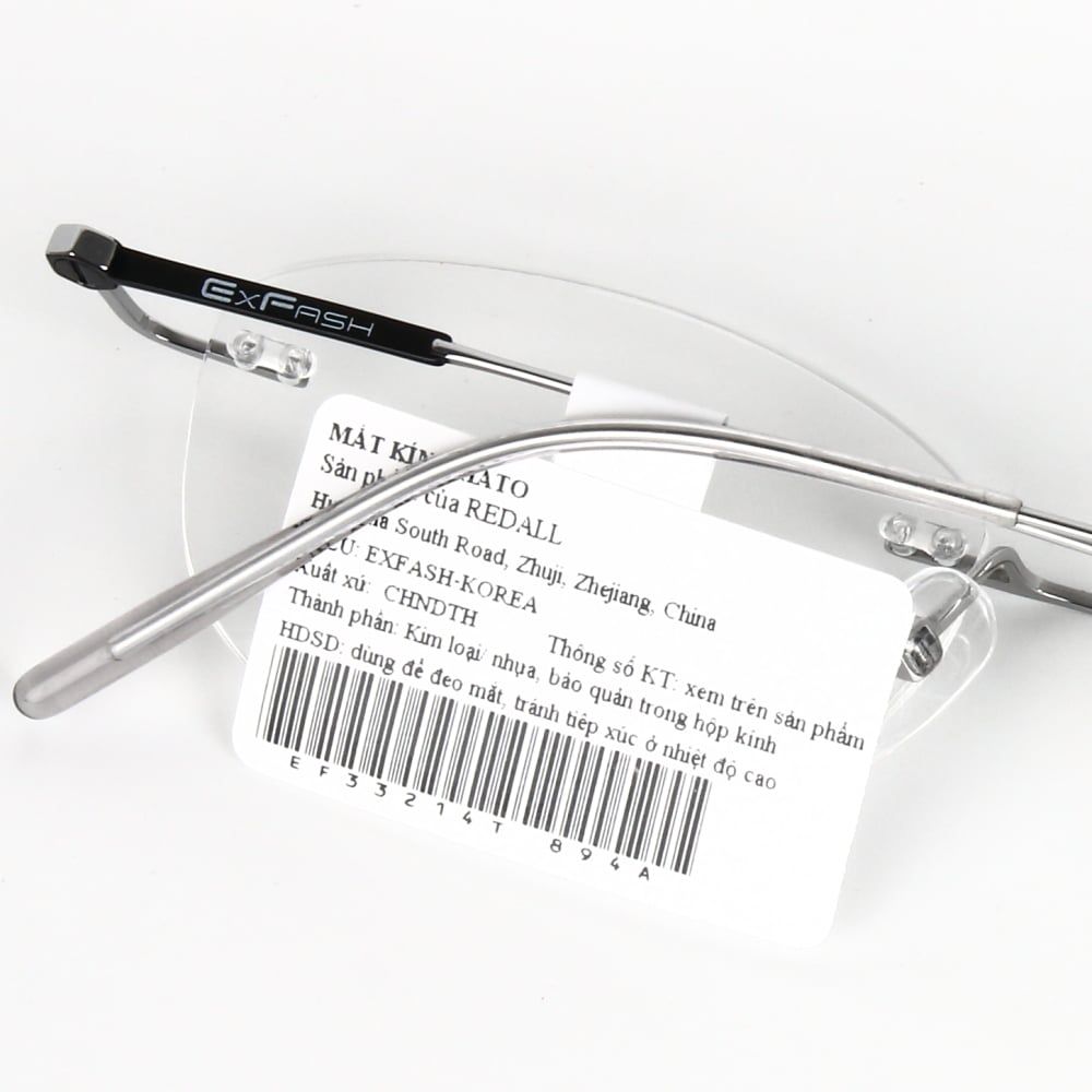 Gọng Kính Khoan Không Viền Titanium Exfash EF33214T 