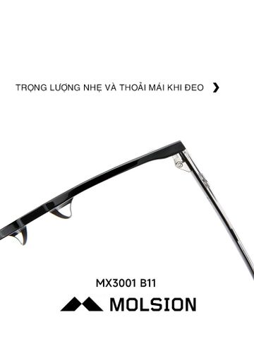  Gọng Kính Molsion MX3001 - Tem Chính Hãng, Full Box 