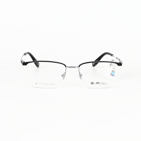  Gọng Kính Nửa Khung Xẻ Cước Titanium Exfash EF31276T 