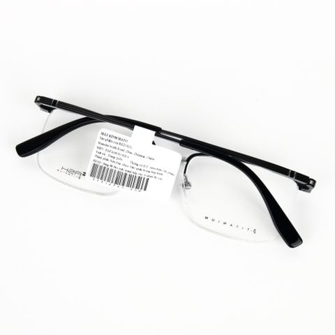  Gọng Kính Nửa Khung Xẻ Cước Titanium Exfash EF31276T 