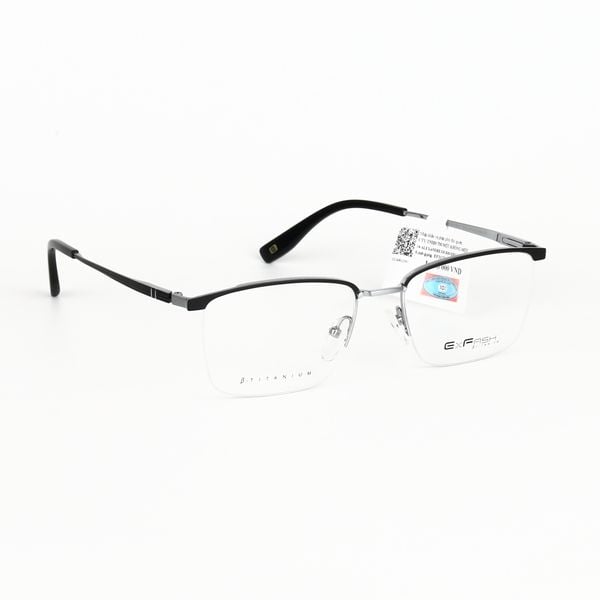  Gọng Kính Nửa Khung Xẻ Cước Titanium Exfash EF31276T 