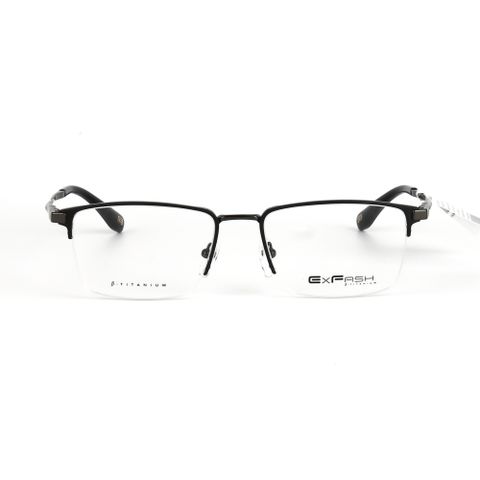  Gọng Kính Nửa Khung Xẻ Cước Titanium Exfash EF32293T 