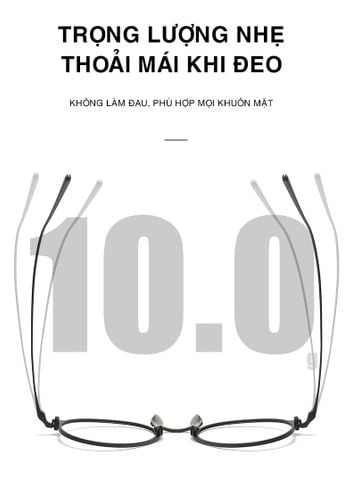  Gọng Kính Tròn Titanium Ditano 186 