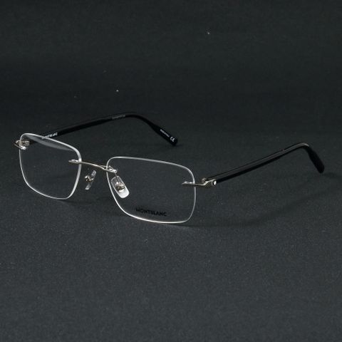  Gọng Kính Khoan Bắt Ốc Không Viền Titanium Nam Nữ Cao Cấp Montblanc MB0221O 