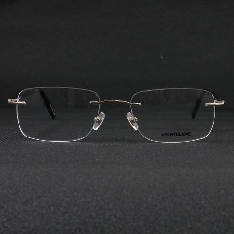  Gọng Kính Khoan Bắt Ốc Không Viền Titanium Nam Nữ Cao Cấp Montblanc MB0221O 