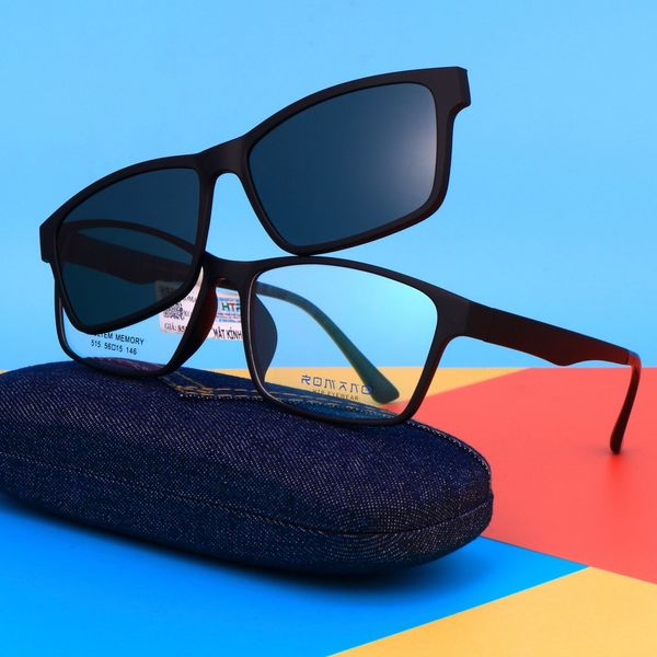  Kính Râm Cận Clip On 2 lớp ROMANO 515 