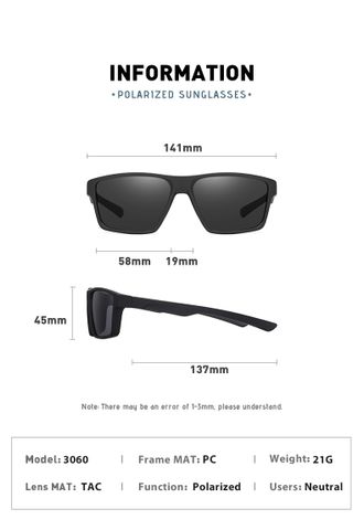  Kính Mát Phân Cực Polarized Jason 3060 