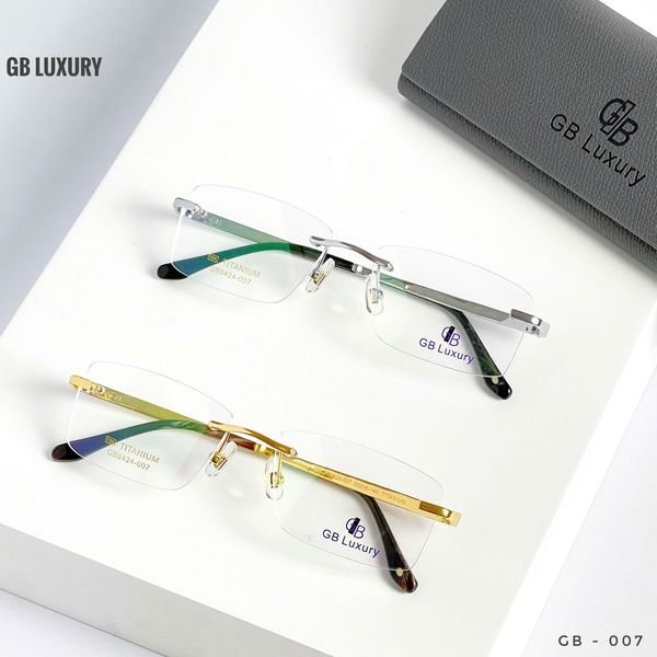 Kính Không Gọng Titanium Mạ Vàng 18k GB Luxury GB0424-007