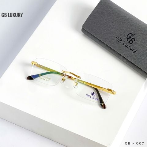  Kính Không Gọng Titanium Mạ Vàng 18k GB Luxury GB0424-007 - Chính Hãng 