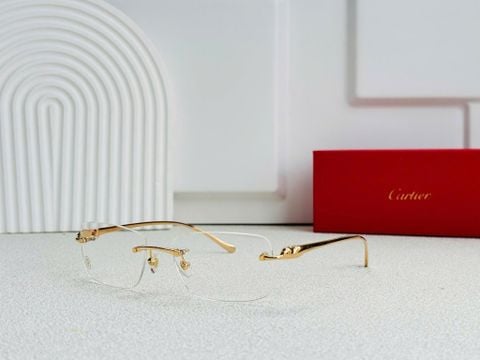  Kính Không Gọng Cartier Đầu Báo 8101081 
